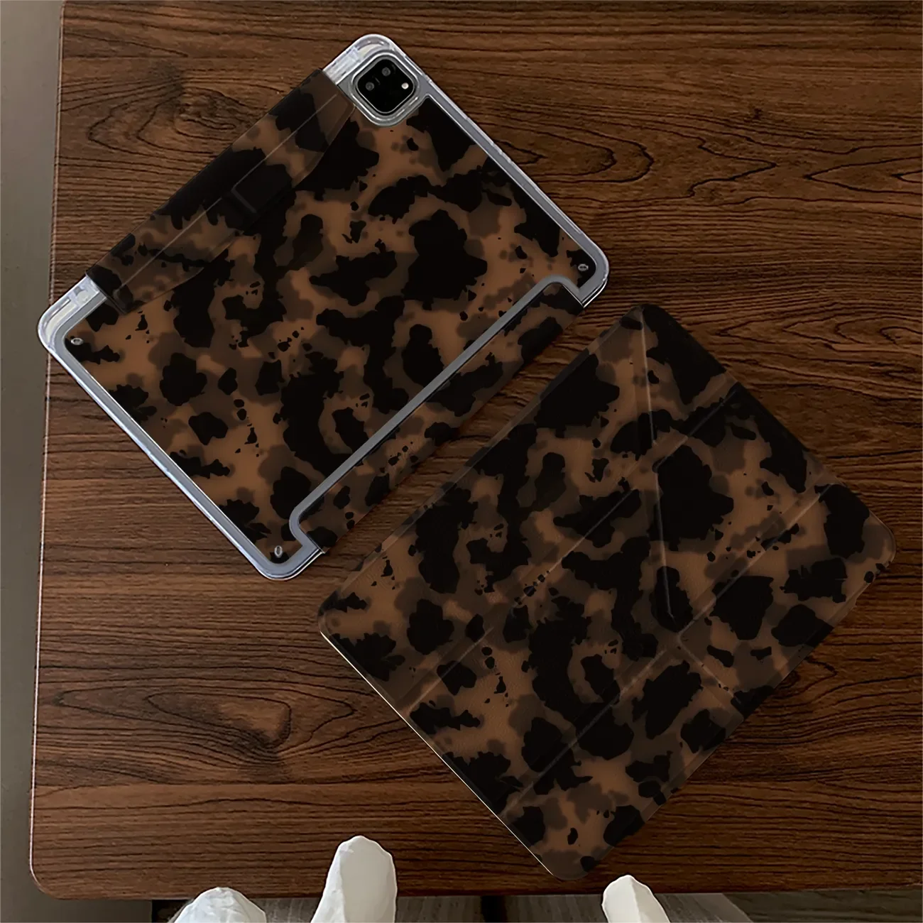 INS Leopard Print Amber Y2K Cover For iPad Pro 13 11th M5 M4 12.9 A16 10 8 7 9th 10th For Ipad Air 11 M2 M3 Mini Tablet Case