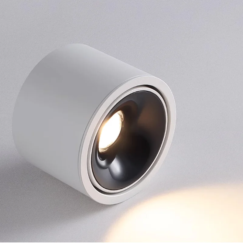 LED Spotlight Adjustable Angle COB Super Bright Downlight 5W 7W 9W 12W 15W Surface Mounted Small Ceiling Light Indoor Lighting