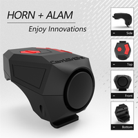Y49A-Electronic Bike Horn Bell USB Rechargeable Bicycle Handlebar Cycling Alarm Ring Bell 120Db Loud Horn Anti-Theft Scooter Dur