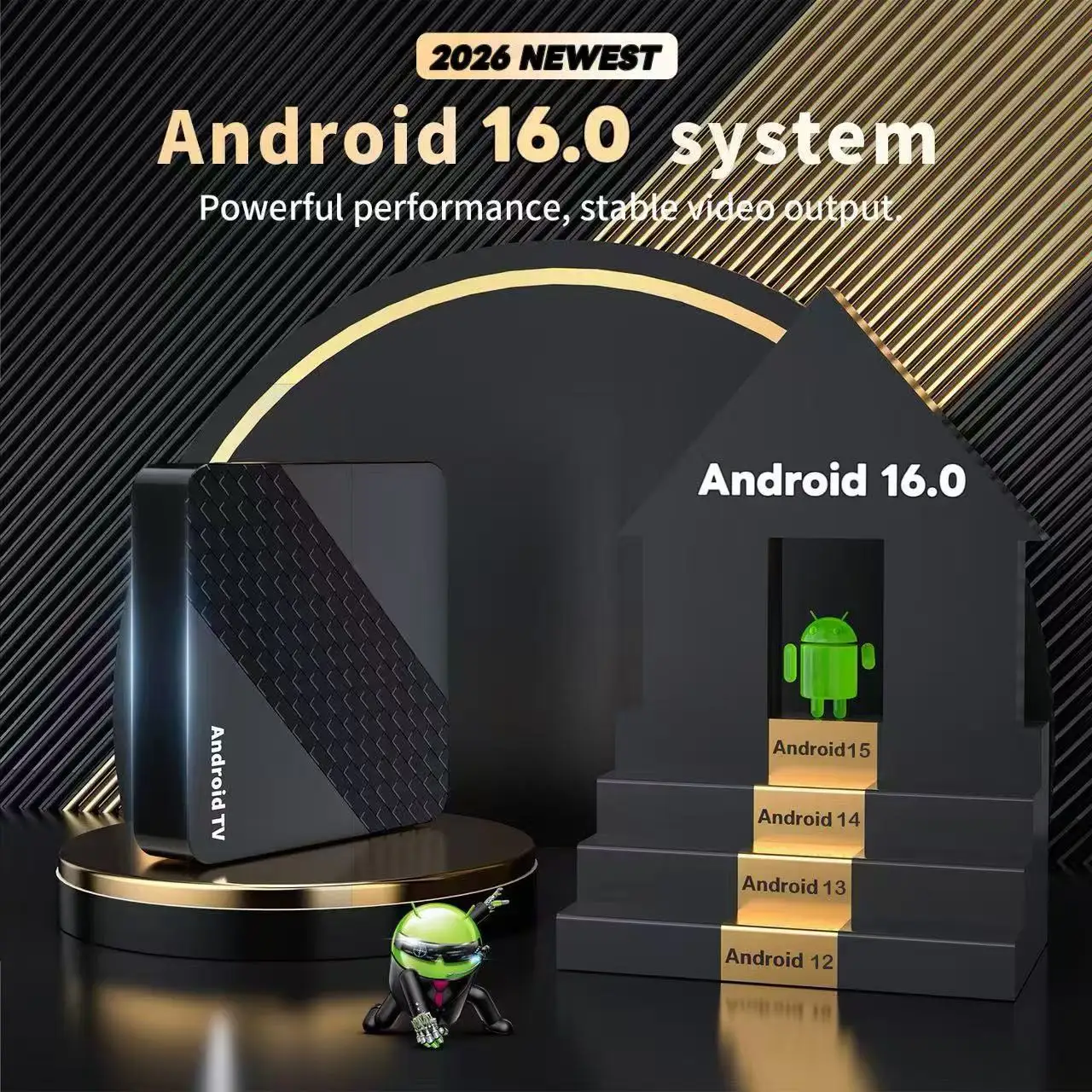 Smart X10 TV Box 8GB+256GB Android 16 Rockchip RK3518 Google