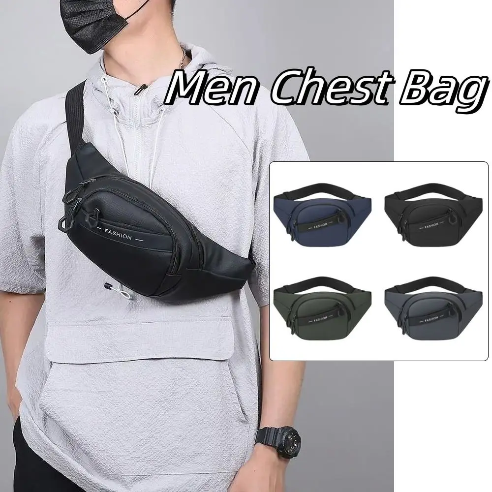 다기능 남자 가슴 가방 방수 경량 패니 전화 팩 내마 모성 대용량 스포츠 전화 가방 실행