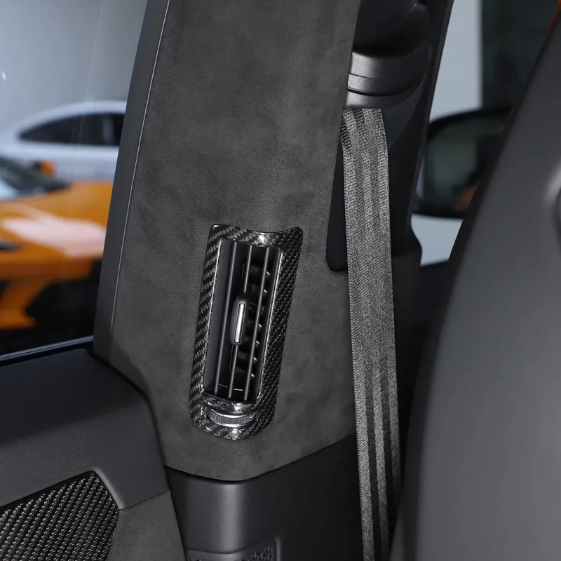 For Lamborghini URUS 2018-2023 Real Carbon Fiber Car B-pillar Air Outlet Frame Cover Trim Interior Car Accessories