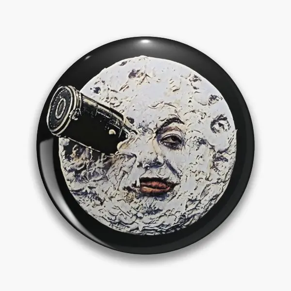 A Trip To The Moon 2  Soft Button Pin Funny Cartoon Hat Decor Collar Women Fashion Jewelry Badge Clothes Creative Gift Metal