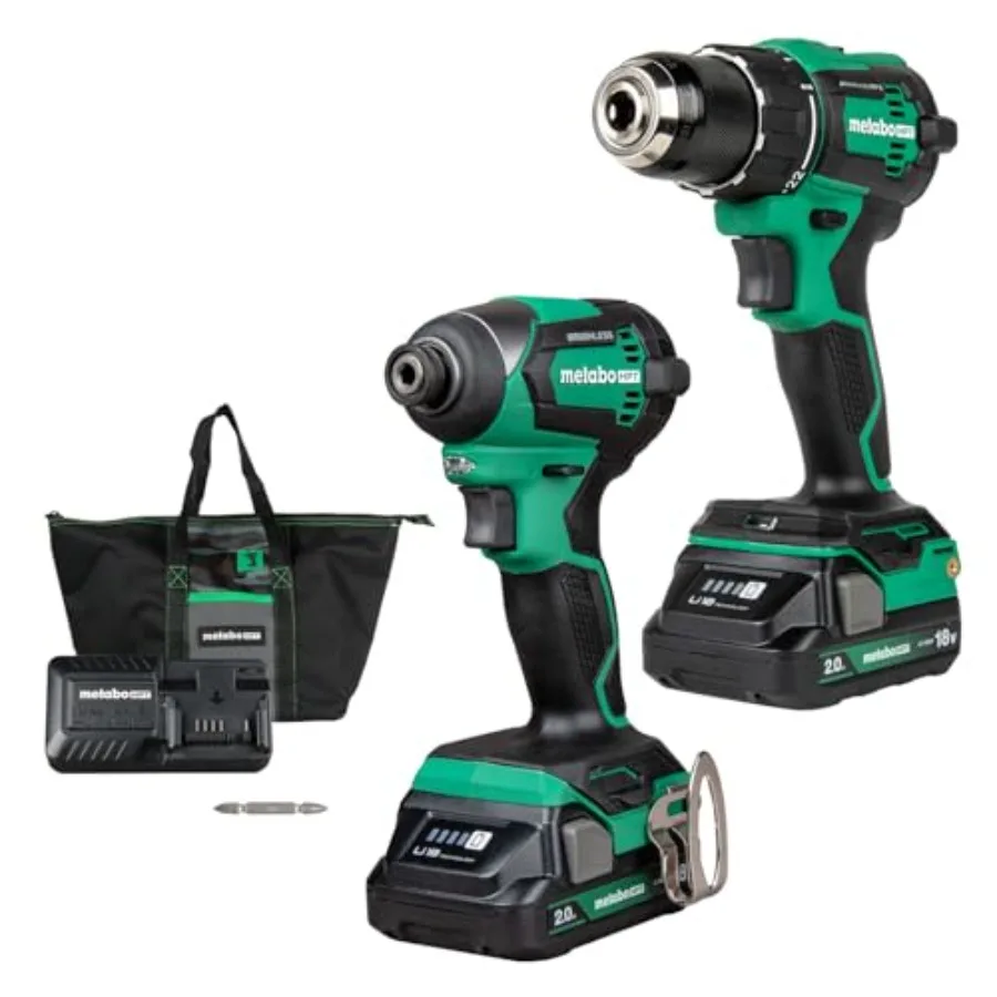 

【Spot goods】18V MultiVolt Cordless Brushless Driver Drill and Impact Driver Combo Kit Power Tool Kit 2 Lithium-Ion Batteries an