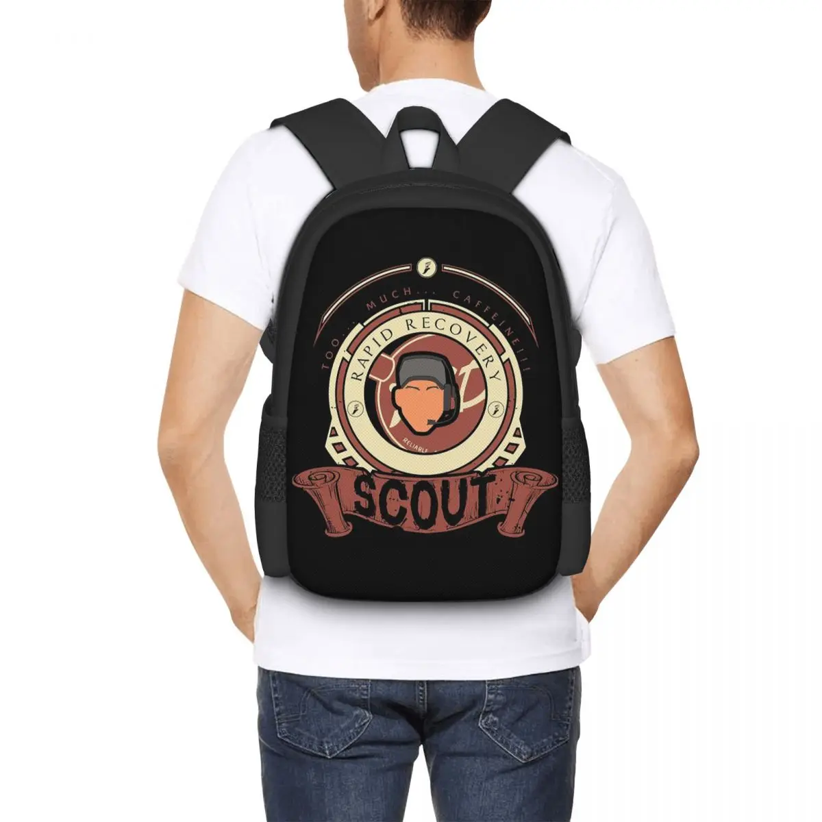 Scout - Red Team Backpack Hot Sale Daypack Large Capacity Boys Girls BookBag School Bag Shoulder Bags for Men Women