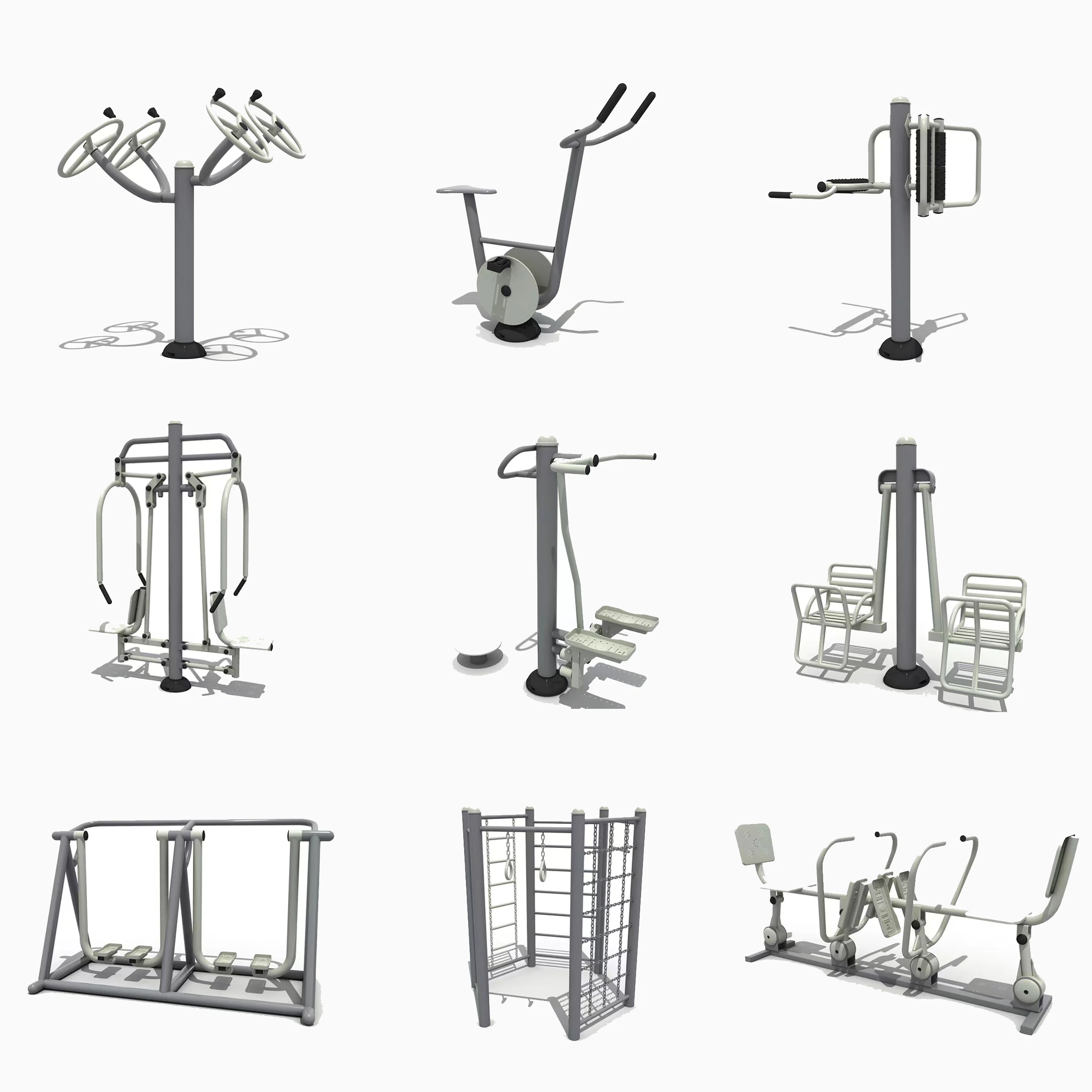 

Fitness equipment for sale outdoor fitness equipment three-person single bar pull-up fitness equipment