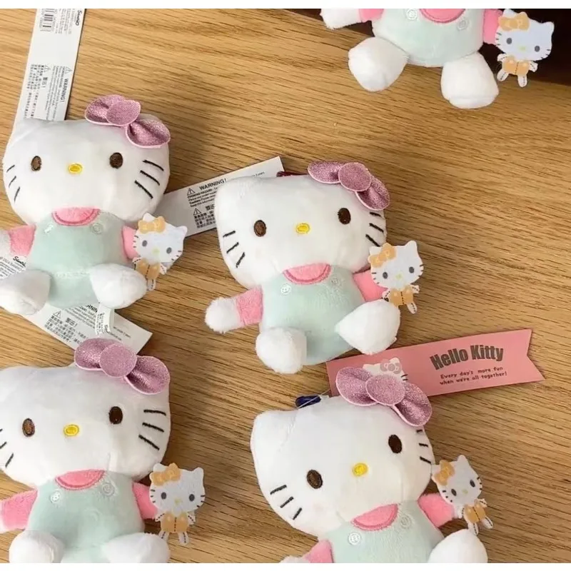 لطيف Kawaii موضة سانريو مرحبا كيتي عروسة كارتون حقيبة المفاتيح أنيمي الكرتون رقيق دمية محشوة هدايا عيد ميلاد رائعة #5