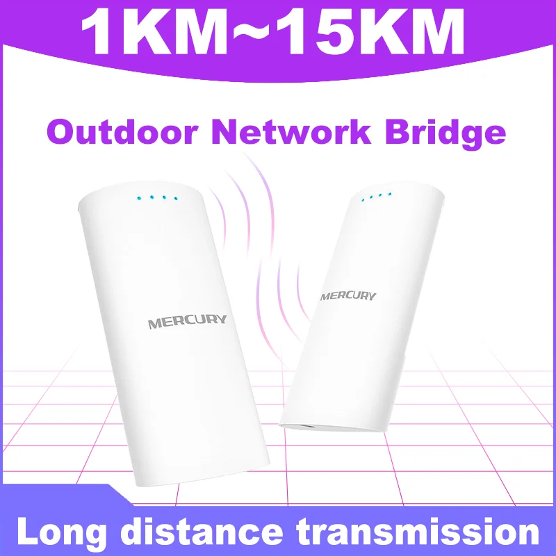 Mercusys Outdoor Hospot Wireless Bridge Transmission 1KM/15KM Monitoring Waterproof POE Supply Wireless AP Access Point Wifi