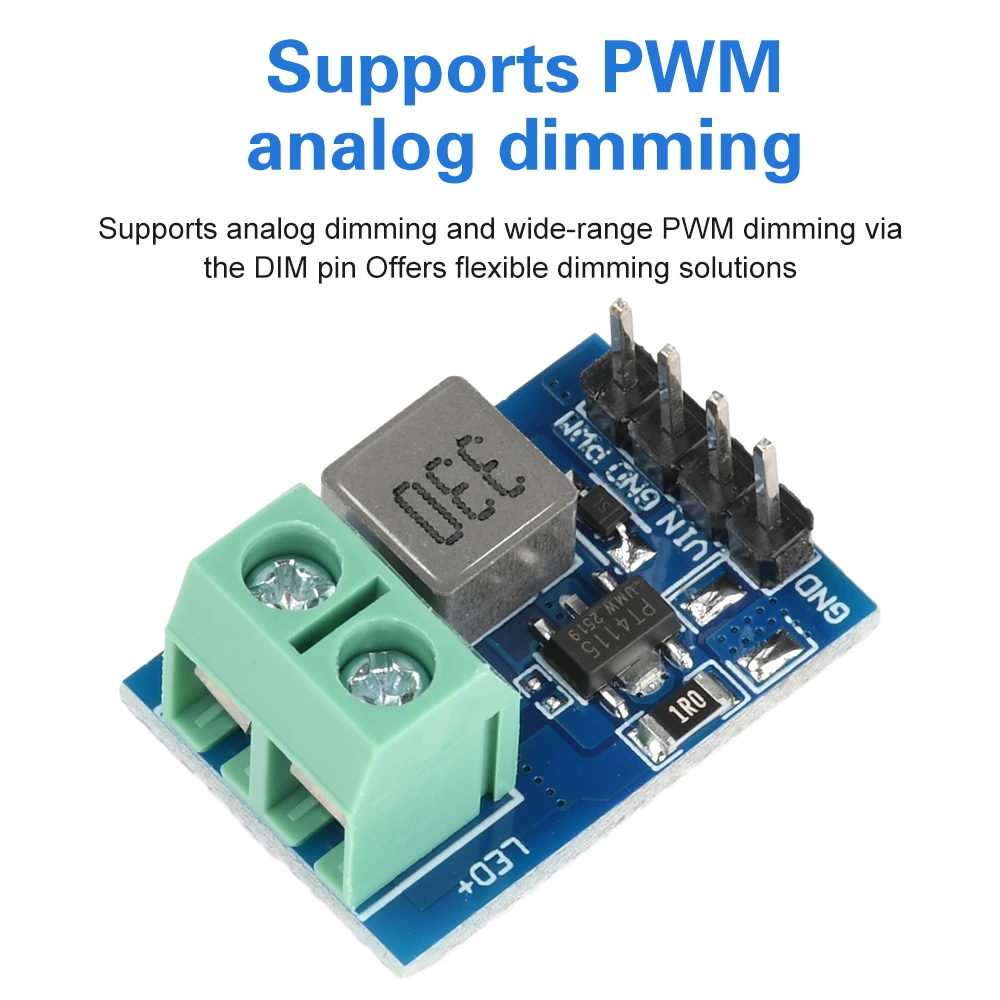 PT4115 LED Driver Module DC 12V Constant Current Output PT4115 1-10S Industrial LED Driver with PWM Dimming for LED Strips