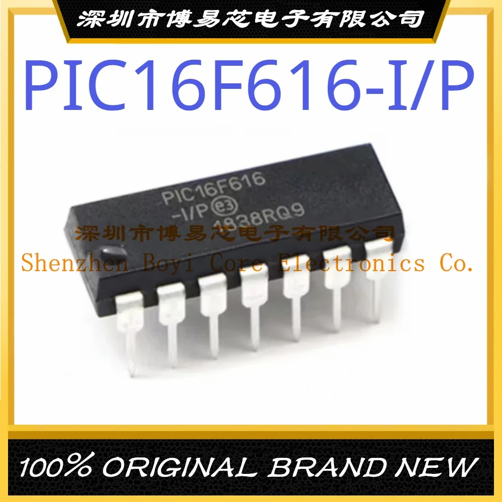 

PIC16F616-I/P Package DIP-14 New Original Genuine