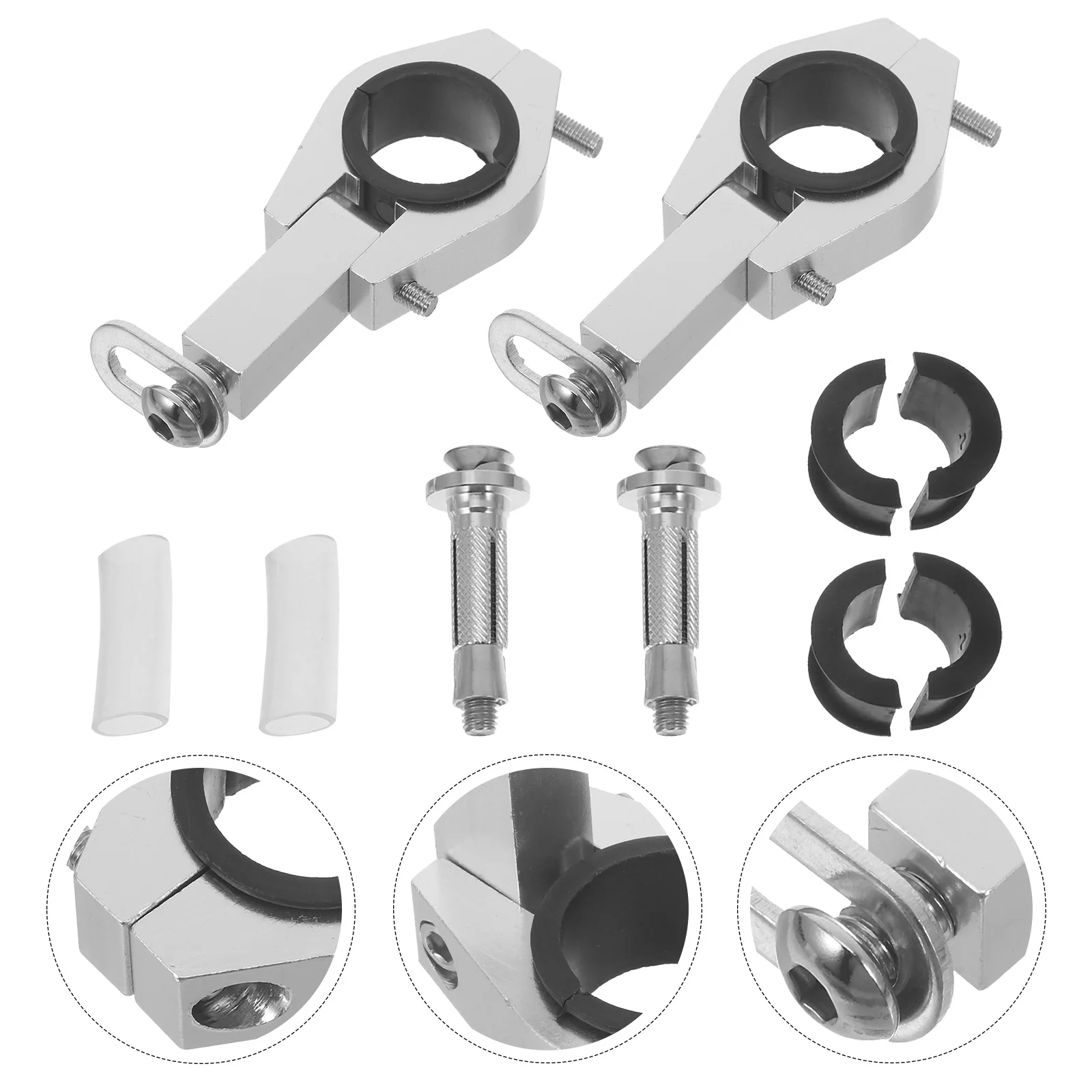 

1Set Handguard Mount Kit Aluminum Alloy Motorcycle Handguard Clamp Brackets Retrofit Mounting Replacement Clamp Brackets