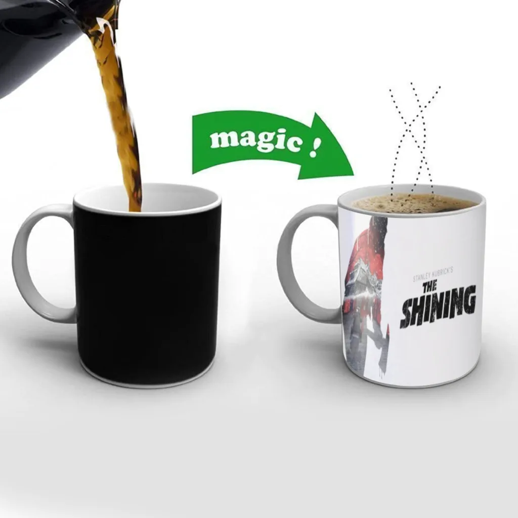 

The Shining Moive Free shipping Mug Changing Color Ceramic Coffee Mugs Magic Tea Cup Best Gift For Your Friends