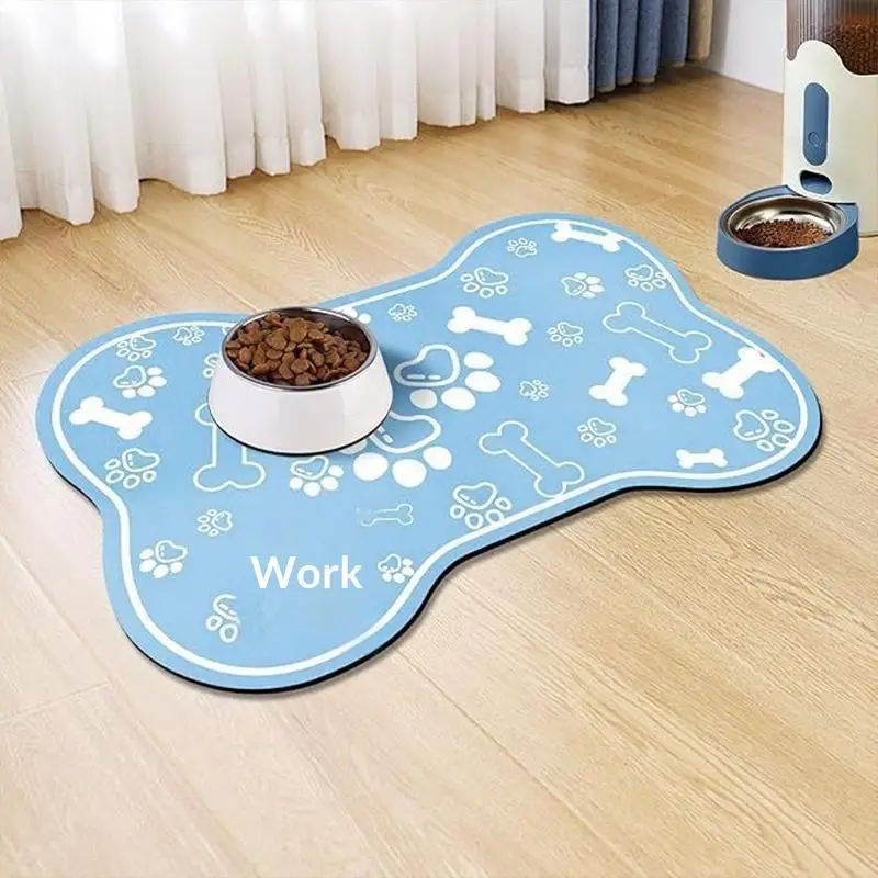 Waterproof Diatomaceous Mud Pet Placemat For Food And Water Bowls Quick Drying Non Slip Mats For Dogs And Cats Meal Area