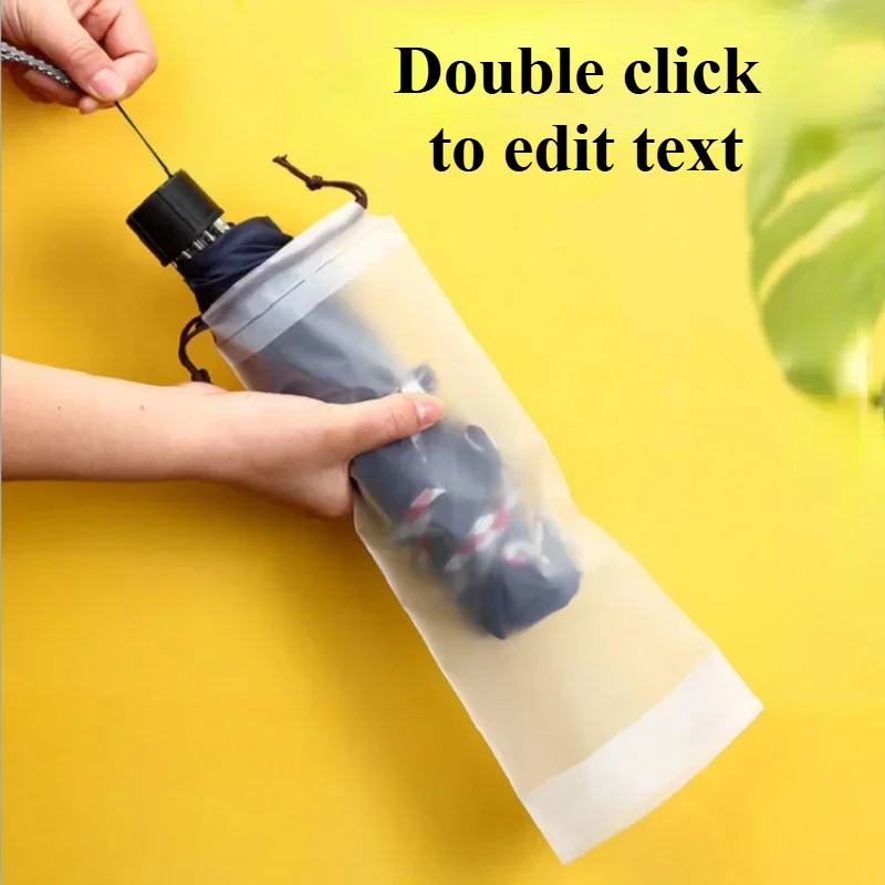 1/3/5pcs Transparent Waterproof Umbrella Storage Bag Portable Reusable Drawstring Bag Home Storage Organizer Umbrella Accessorie