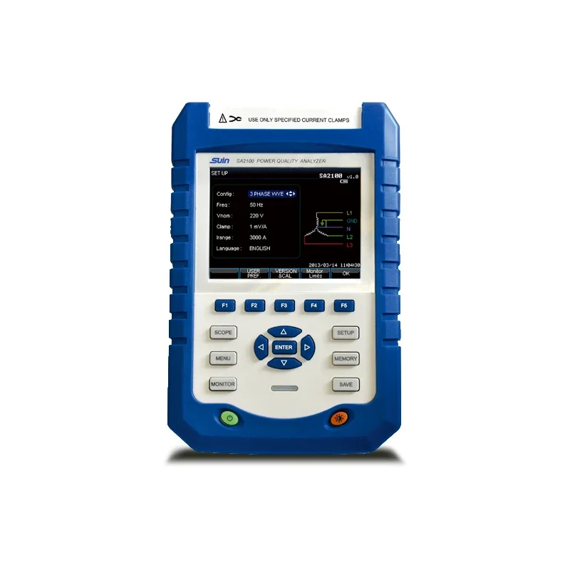 SA2100 Multi-functional 3 Phase Power Analyzer Current Probe 1000Vrms