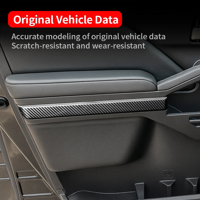 For Toyota Tacoma 2024-2026 Interior Door Armrest Bezel Trim Cover Door Handle Frame Protector Upgrade Modification Accessories