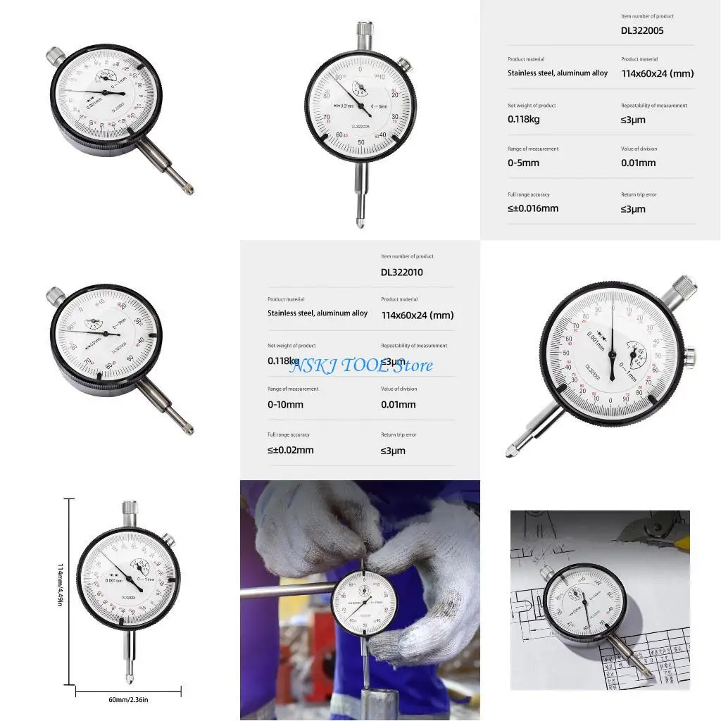 

L8RC Convenient 56mm Dial Aluminum Alloy Measurement for Accurate Results