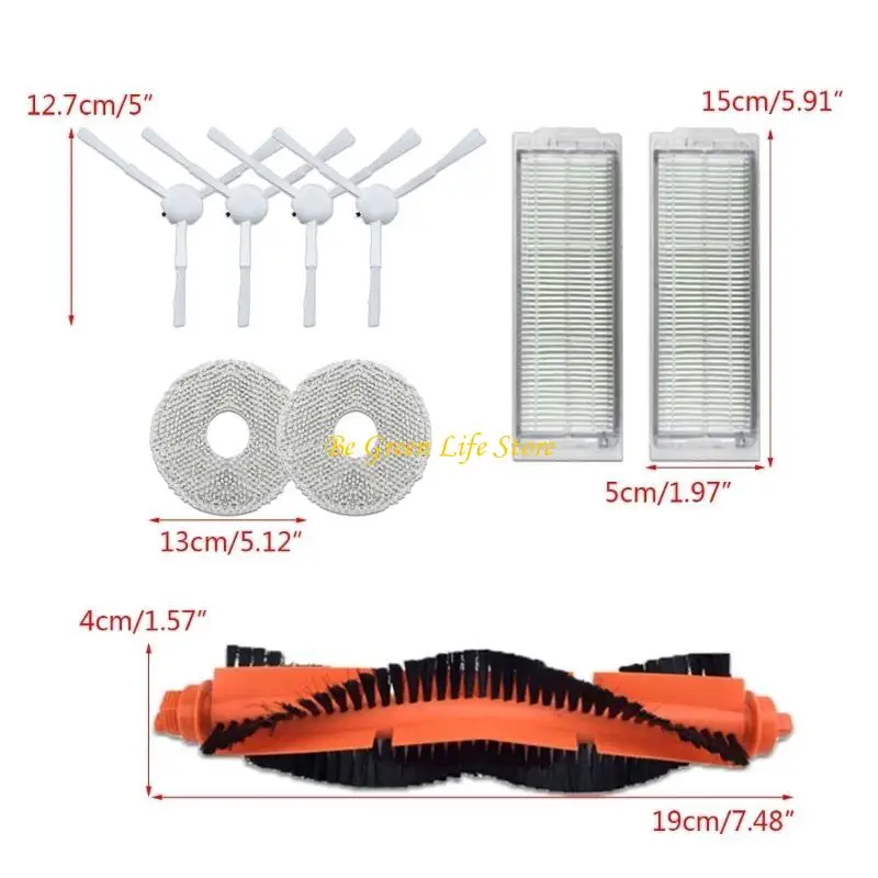 M7DF запасные детали главная кисть боковой кисти Hepa Filter Mop ткань для 2/C101