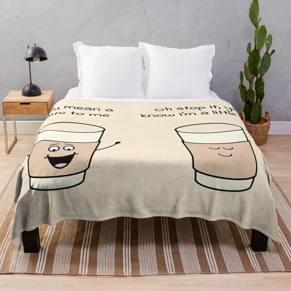 You mean a latte to me - Oh stop it, you know Im a little chai - cute and funny tea pun Throw Blanket christmas gifts Blankets