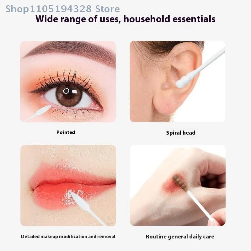 

[MP] 100 200 шт. флуоресцентные ватные палочки с двойной головкой, многофункциональные чистящие тампоны, необходимые принадлежности для кормления детей