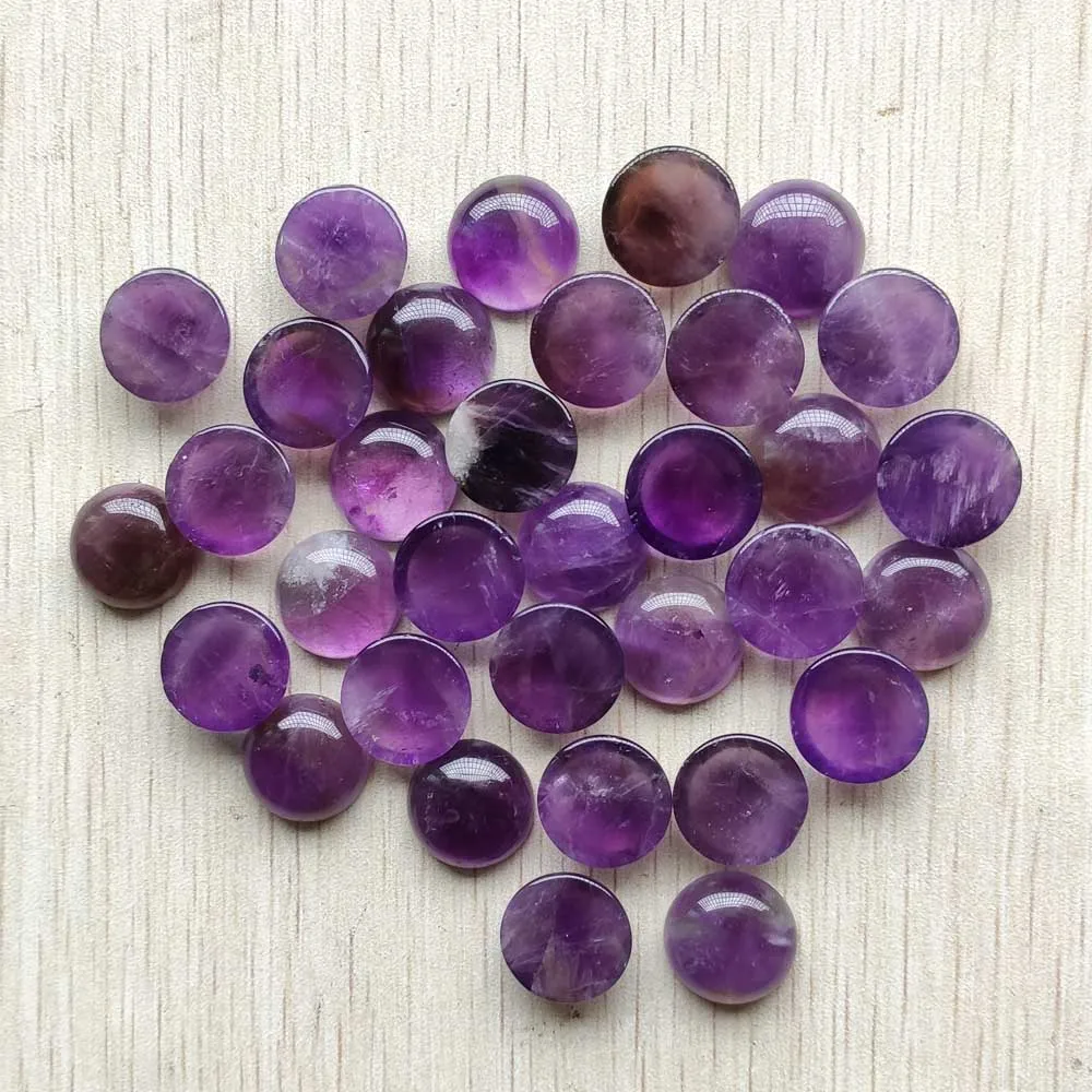 Beautiful natural amethysts stone  round CABOCHON beads 16mm for jewelry Accessories making 30pcs/lot wholesale free shipping