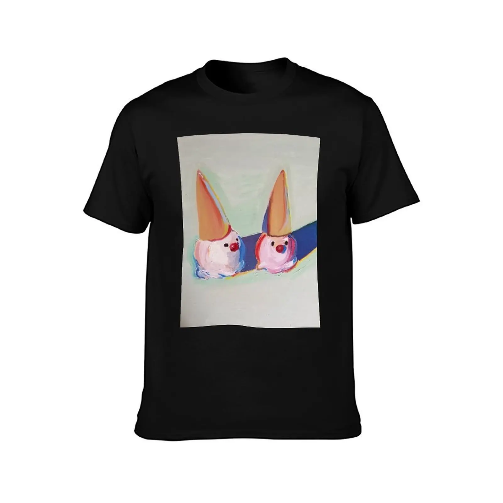 wayne thiebaud two ice cream cones masterwork T-Shirt, Summer Casual Cotton Tee, Oversized Streetwear Tops, Unisex Men Women