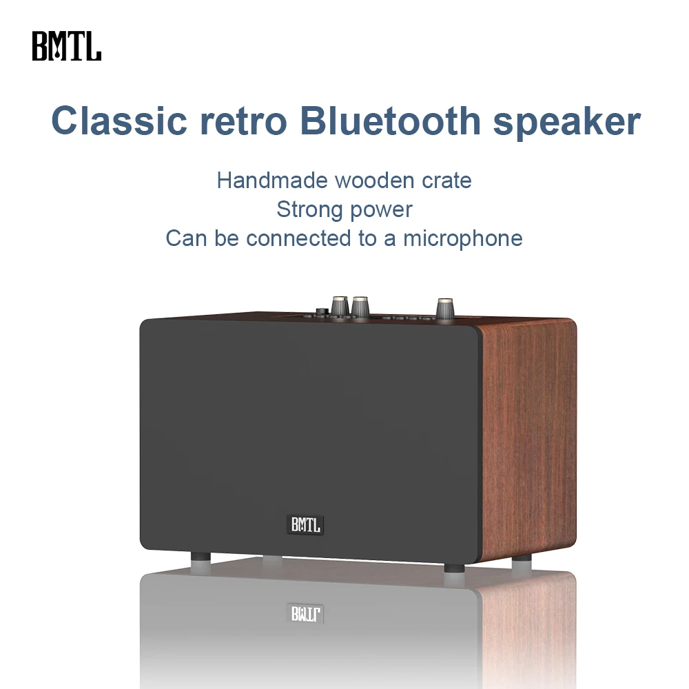 خمر خشبية XDOBO BMTL الرعاية 80 واط سماعة لاسلكية تعمل بالبلوتوث المتكلم الكلاسيكية السينما الصف سطح المكتب صندوق الصوت مضخم صوت ستيريو TF AUX