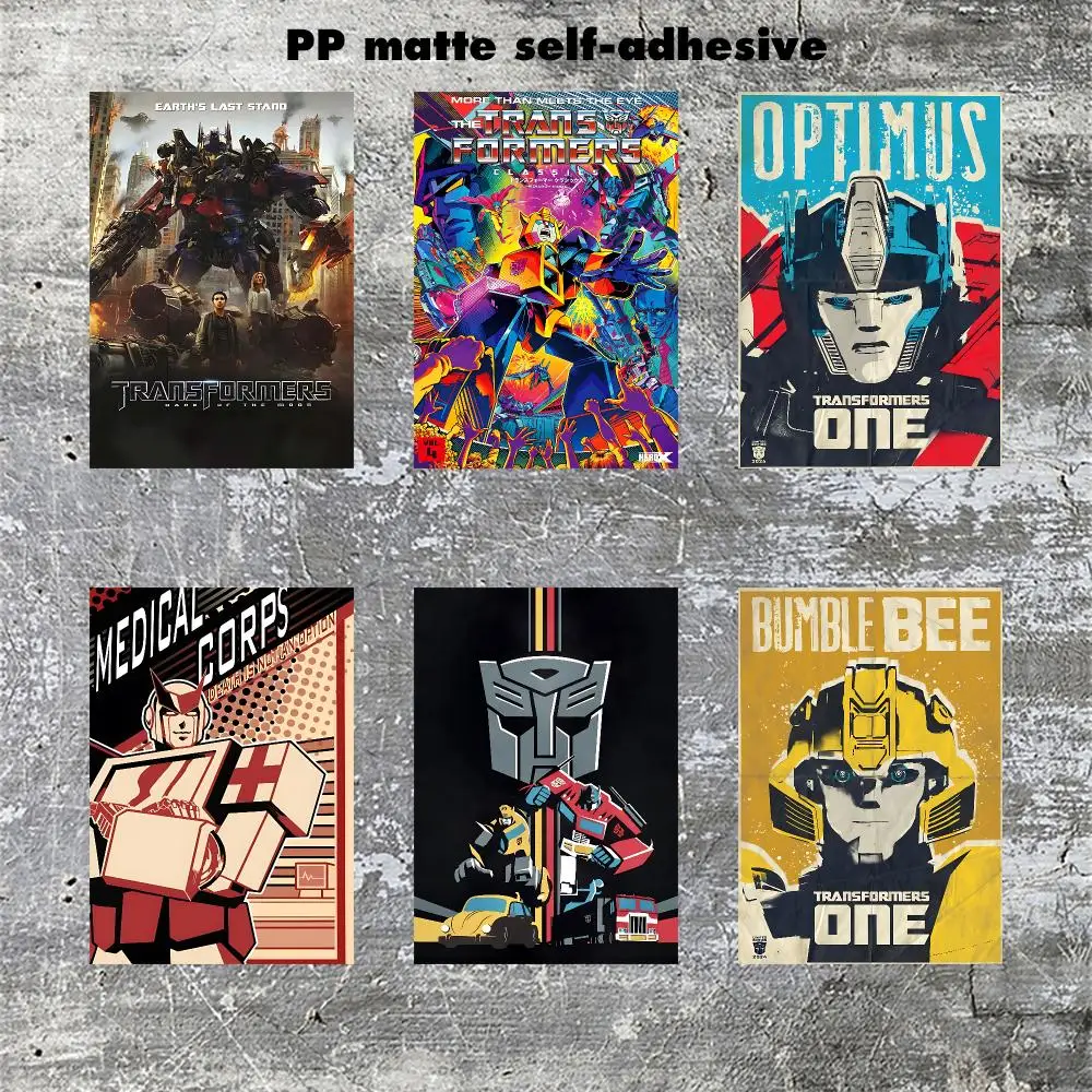T-TransformerS Movie Poster Frameless poster pp Matte adhesive paper for Living room hallway bedroom