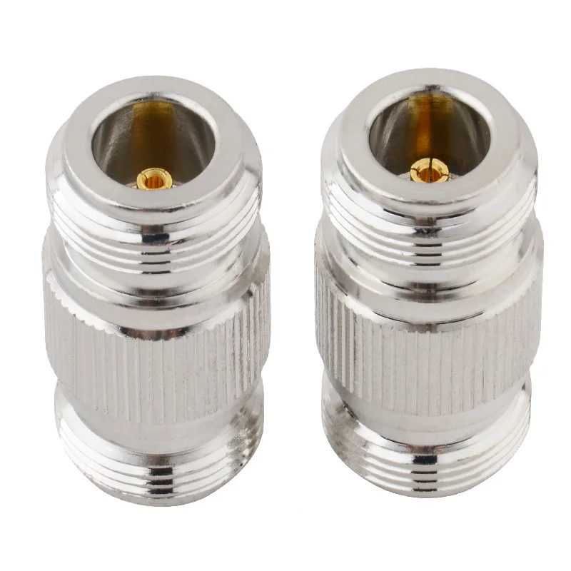 N Type Female to N Female Adapter RF Coaxial Straight Connector for WiFi Antenna GPS LMR400 RG8 Feeders Cable 50 Ohm