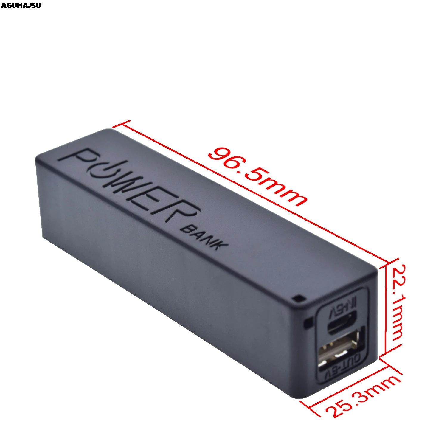 Zestaw obudowy USB Power Bank 18650 ładowarka DIY Box zestaw obudowy czarny dla Arduino molewei