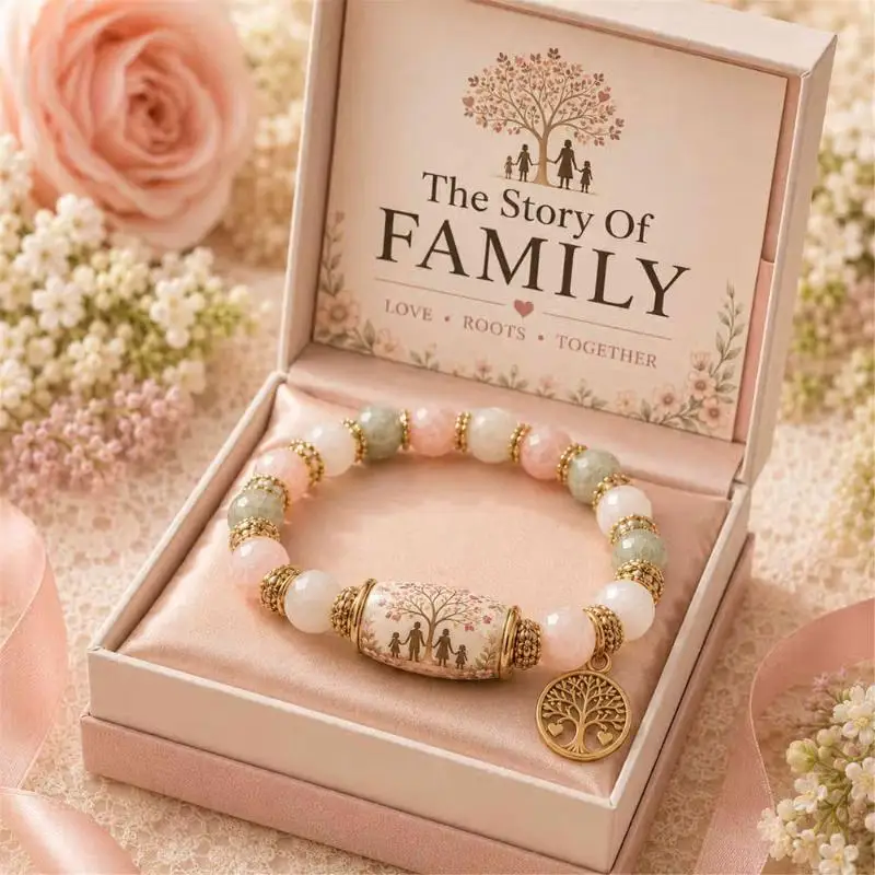 Bracelet For Womoen Friend Daughter, 2026 Limited Edition Inspirational Natural Stone Beaded Stretch Memorial Healing Bracelets