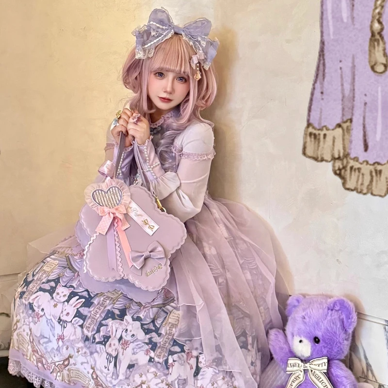 Original Girl's Princess Sweet Lolita Star-Shaped Handbag 2025 New Women's Fashion Versatile Casual Crossbody Bag Messenger Bag