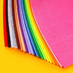 1/2/3M 1Pc Felt Sheets Fabric Non-Woven Fabric Assorted Color for DIY Sewing Crafts Embroidery School Projects 1mm Thick