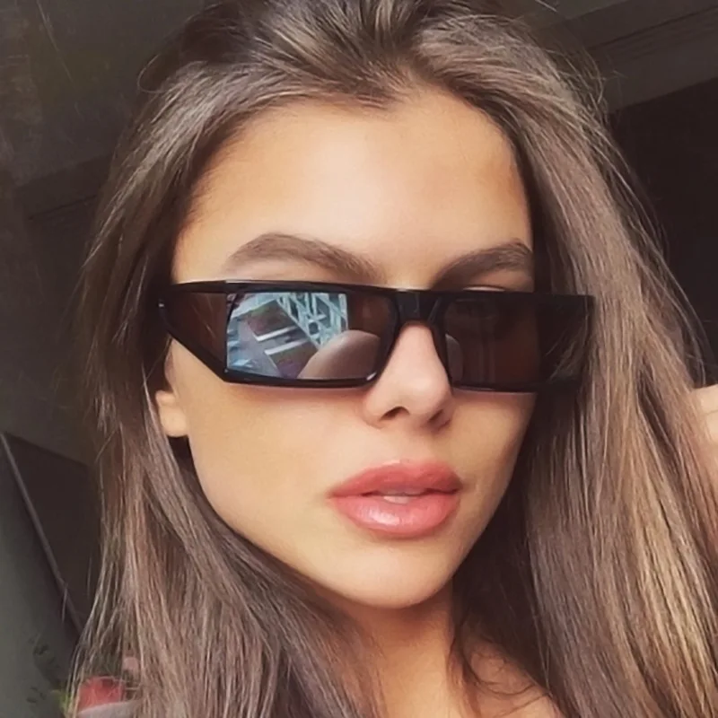 2022 Vintage Multi glasses lens Sunglasses Women men hip hop Rectangle Sun Glasses Female men Popular Colorful Square Eyewear image 6