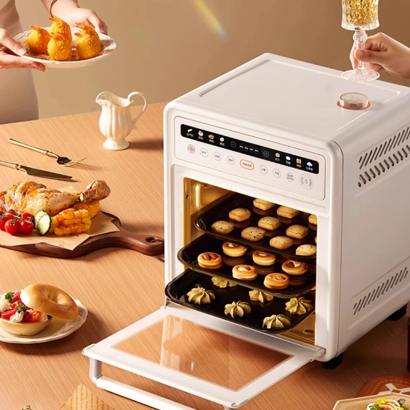 2025 New Small All-in-One Household Appliance: Electric Oven & Air Fryer with Microwave and Steam-Roasting Capabilities