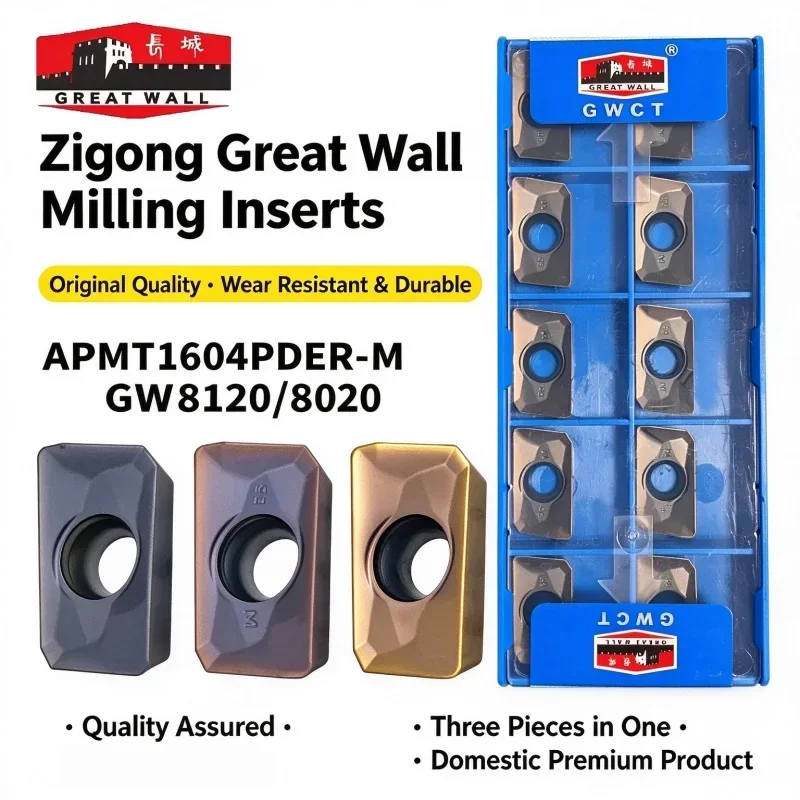 GREAT WALL APMT1135PDR APMT11T3PDR APMT160408PDR GW8120 GW8020 GW7025 Carbide Insert APMT Inserts