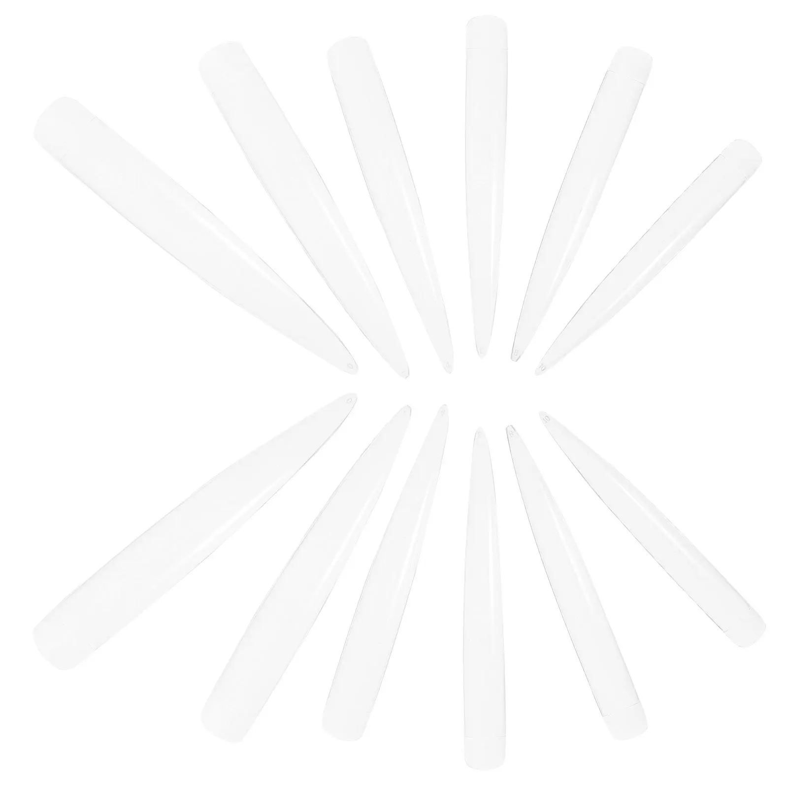 

120pcs Long Point Clear Nail Tips False Nails For Professional Home Use Easy To Shape File Paint Artificial Nail Art Extensions