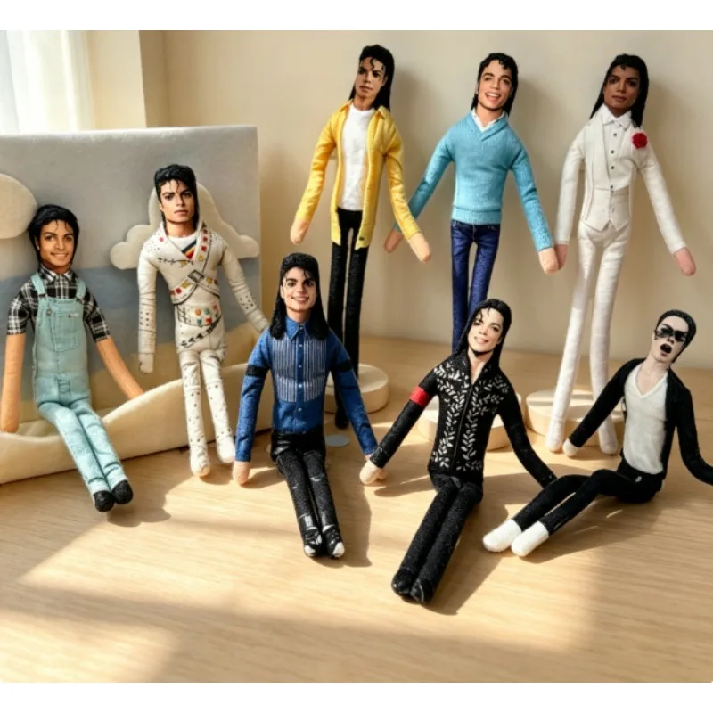 Michael Jackson Plush Joint Mobility Soft Stuffed Bendable Abstract Rat Jerky Figurine MJ Cosplay Props