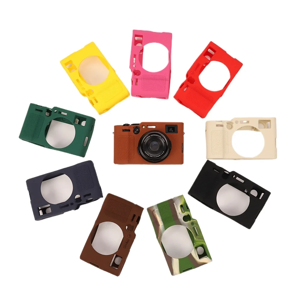 X100VI المطاط السيليكون حالة غطاء الجسم حامي الإطار الجلد ل Fujifilm X100 VI فوجي كاميرا سيليكون