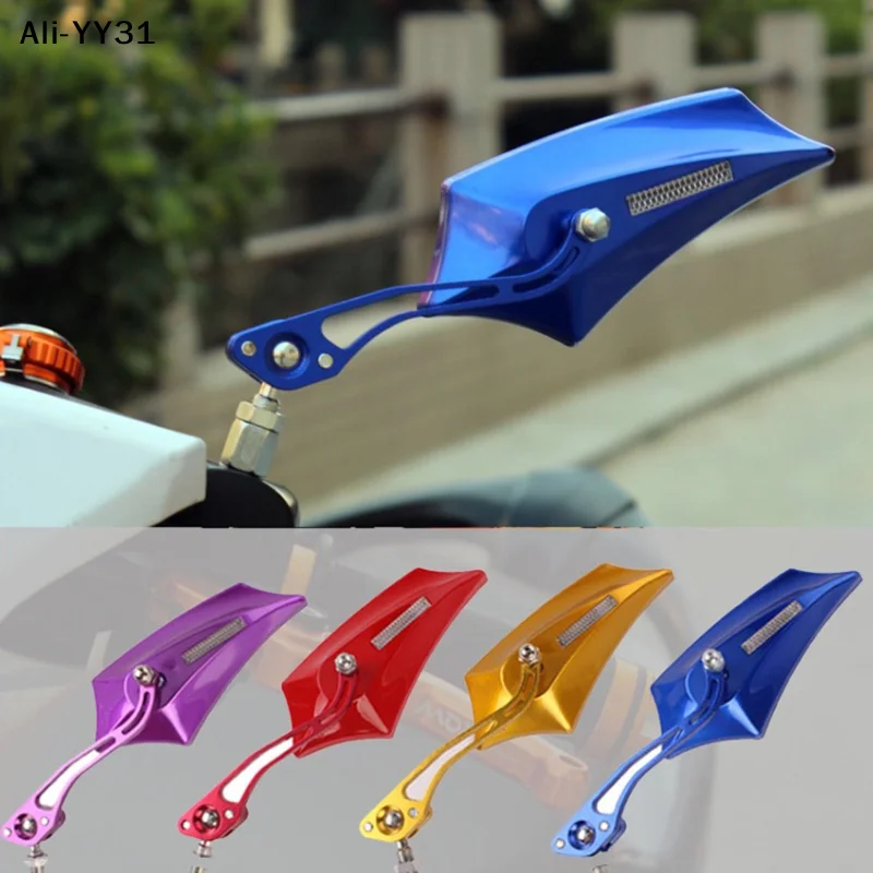 【GY】Universal Motorcycle Motorbike Bike Rear View Side Scooter ATV Bicycle Rearview Mirrors Retrofit Decorations