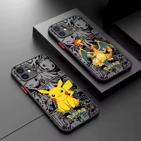 Bulbasaurs Psyducks Pikachus Phone Case for Samsung Galaxy S24 S23 S22 S21 S20 S10 S9 Ultra Plus 5G Note 20 10 Pro Matte Cover