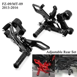 Adjustable Rear Set For Yamaha MT09 FZ09 MT-09 FZ-09 XSR900 2013-2016 Motorcycle Rearsets Rear Sets Foot Pegs Pedal Footrest