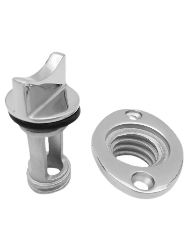 316 stainless steel ship water plug, PP plastic stern screw plug, bilge sewage outlet drain plug, kayak drainage