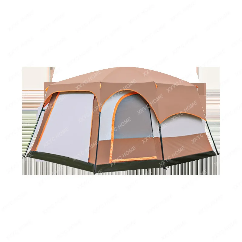 Outdoor Camping Tent Thickened Rain-Proof Camping Equipment Sun Protection Outdoor Multi-Person Tent