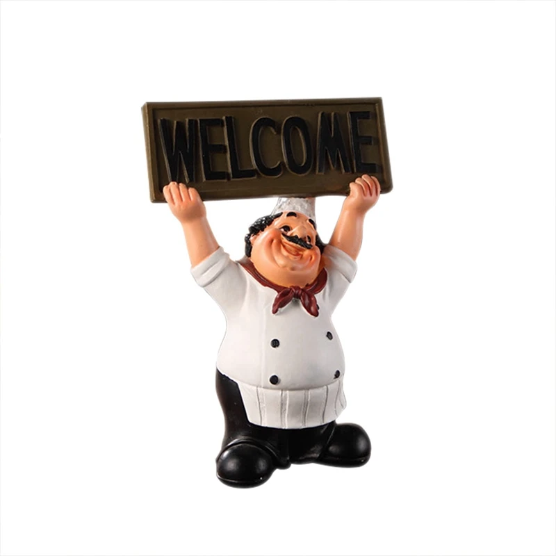 2X Creative Home Gift Chef Decoration Chef Hands Up Welcome Sign 