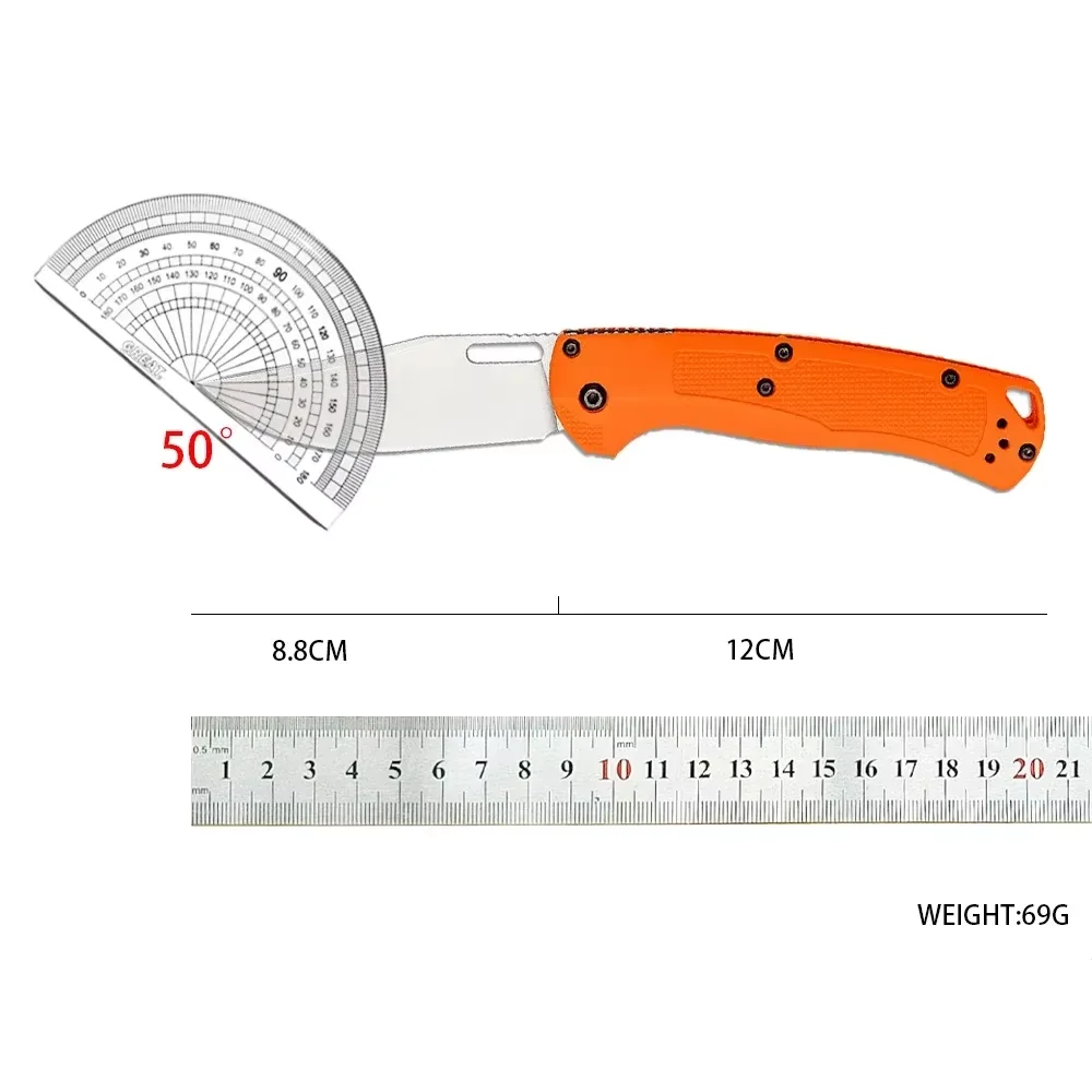 Nylon Handle BM 15535 Hunt Taggedout Tactical Folding Blade Knife Multi EDC Self-defense Hunting Knives Pocket Survival Knife