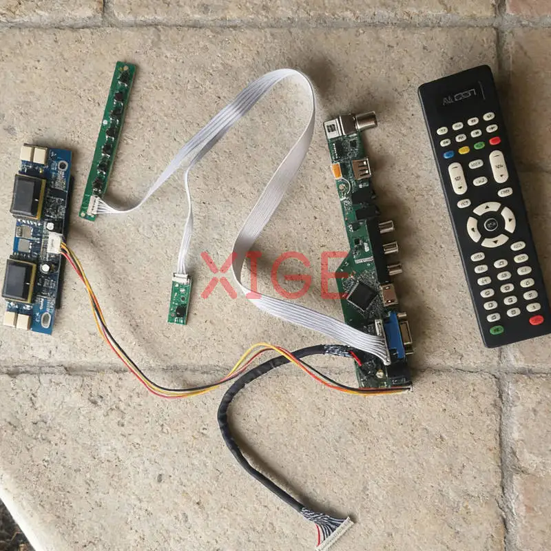 

Для MT230DW01 LTM230HT01 LM230WF1 LTM230HP01 Комплект платы контроллера дисплея 1920x1080 LVDS 30-контактный HDMI + VGA + AV + USB 1920*1080 4-CCFL