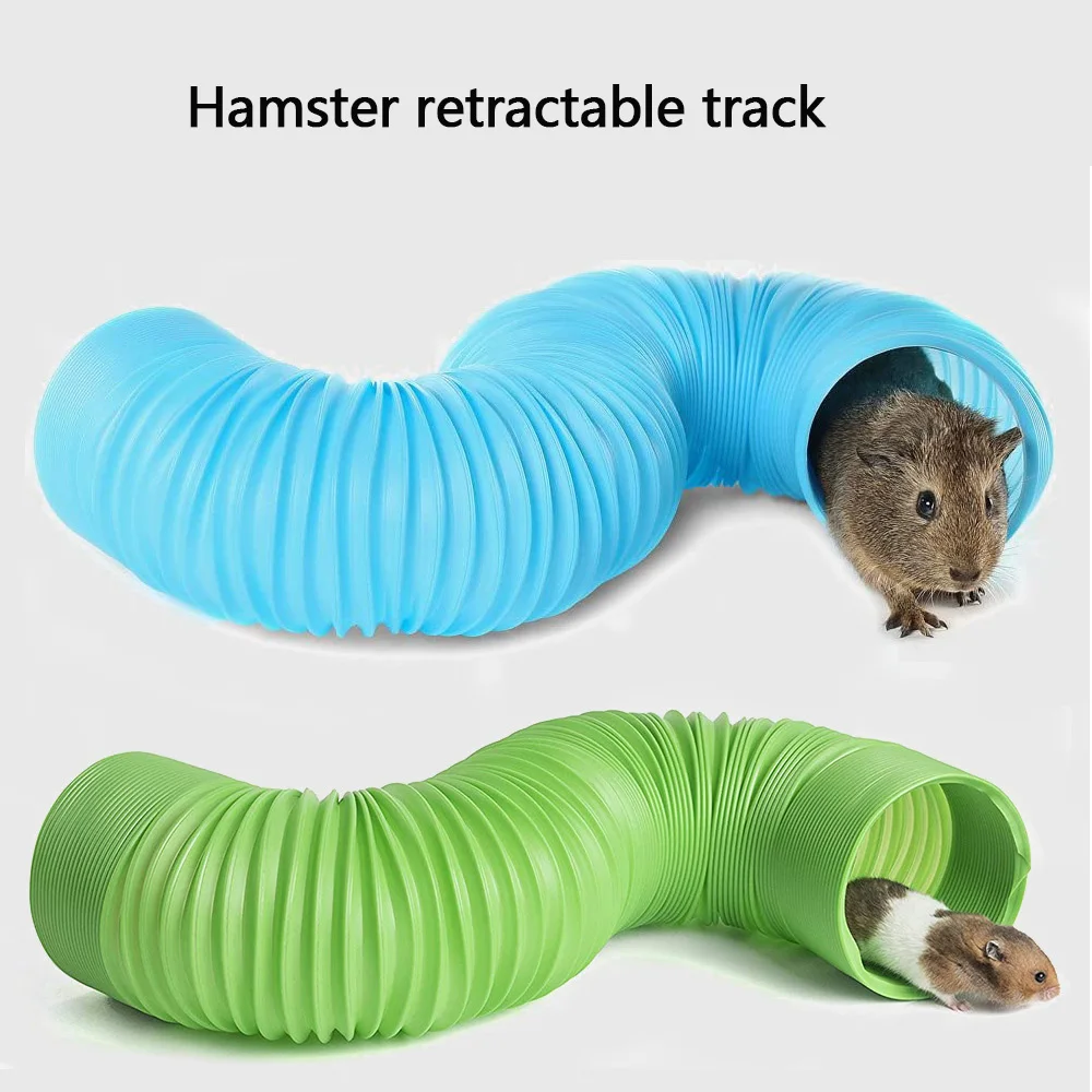 Hamster Game Pipeline Small Pet Fun Tunnel Telescopic Pipeline Guinea Pig Hedgehog Totoro Ferret Dragon Cat Rat Toy Stretch Tube view 2