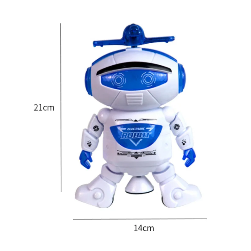 Robot de baile espacial inteligente giratorio 360, juguetes electrónicos para caminar con luz musical, regalo para niños, astronauta, características de regalo para niños