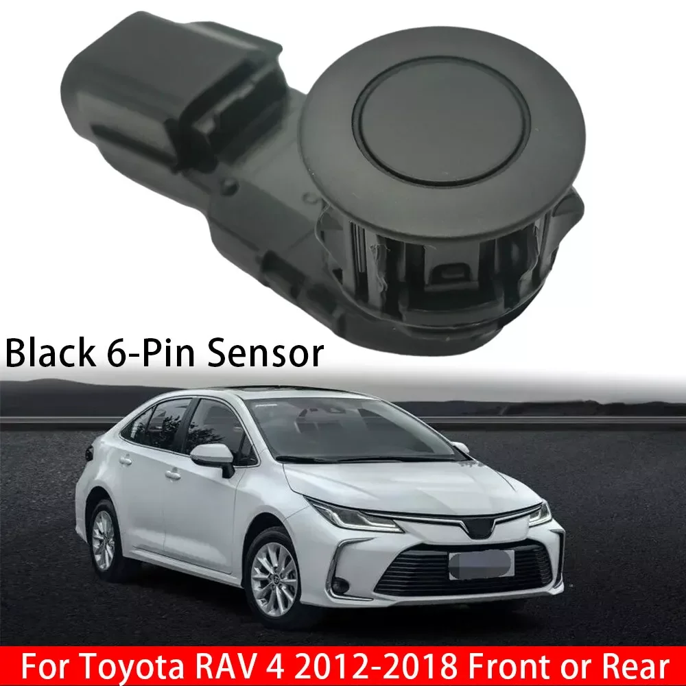 وقوف السيارات الاستشعار لتويوتا RAV4 2012-2018 أسود 6-Pin PDC الاستشعار الملحقات الجبهة الخلفية 89341-0C010 89341-0C020 #2